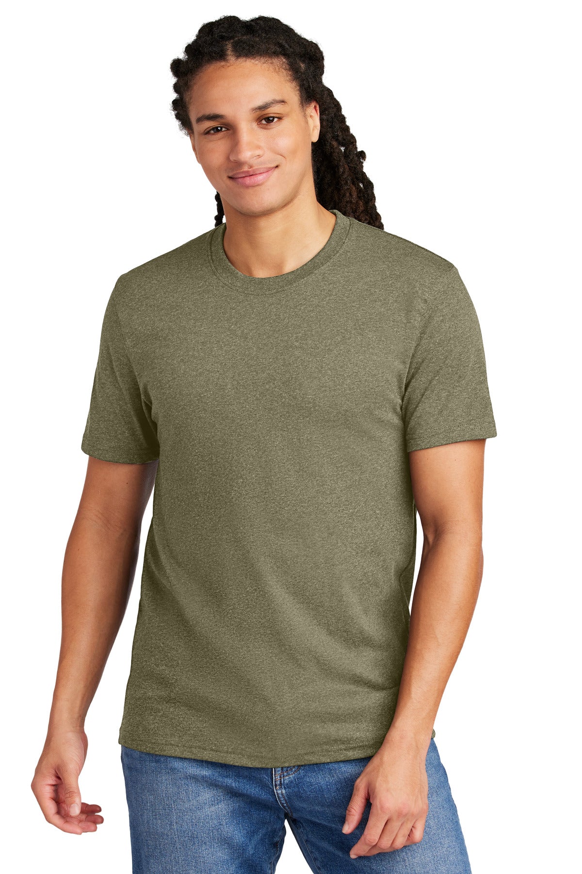 District  Re-Tee  DT8000 - Light Olive Heather