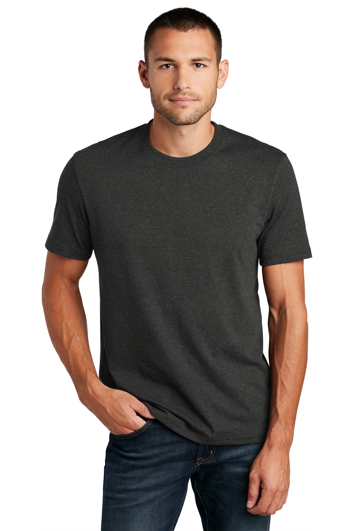 District  Re-Tee  DT8000 - Charcoal Heather