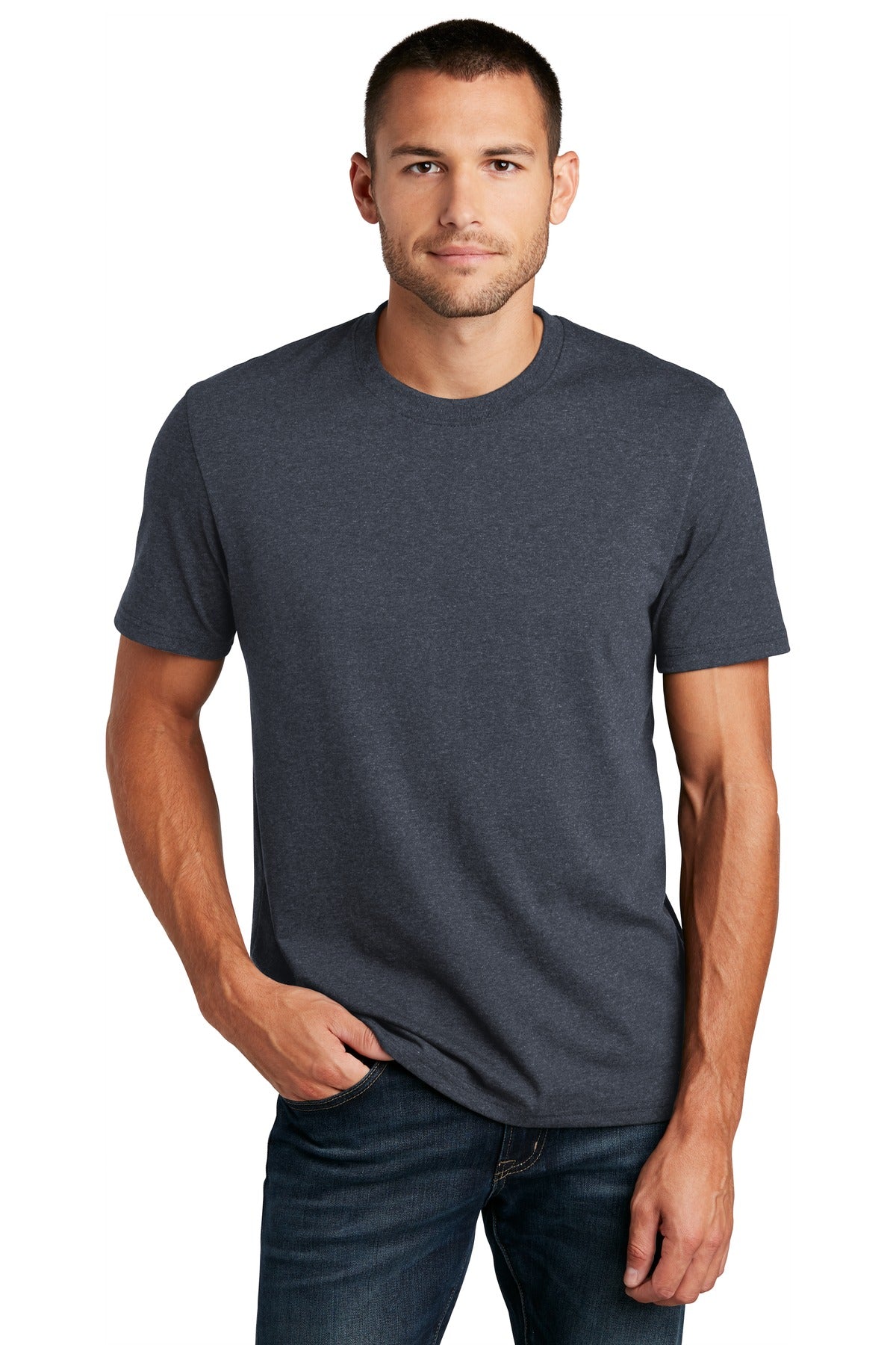 District  Re-Tee  DT8000 - Heathered Navy