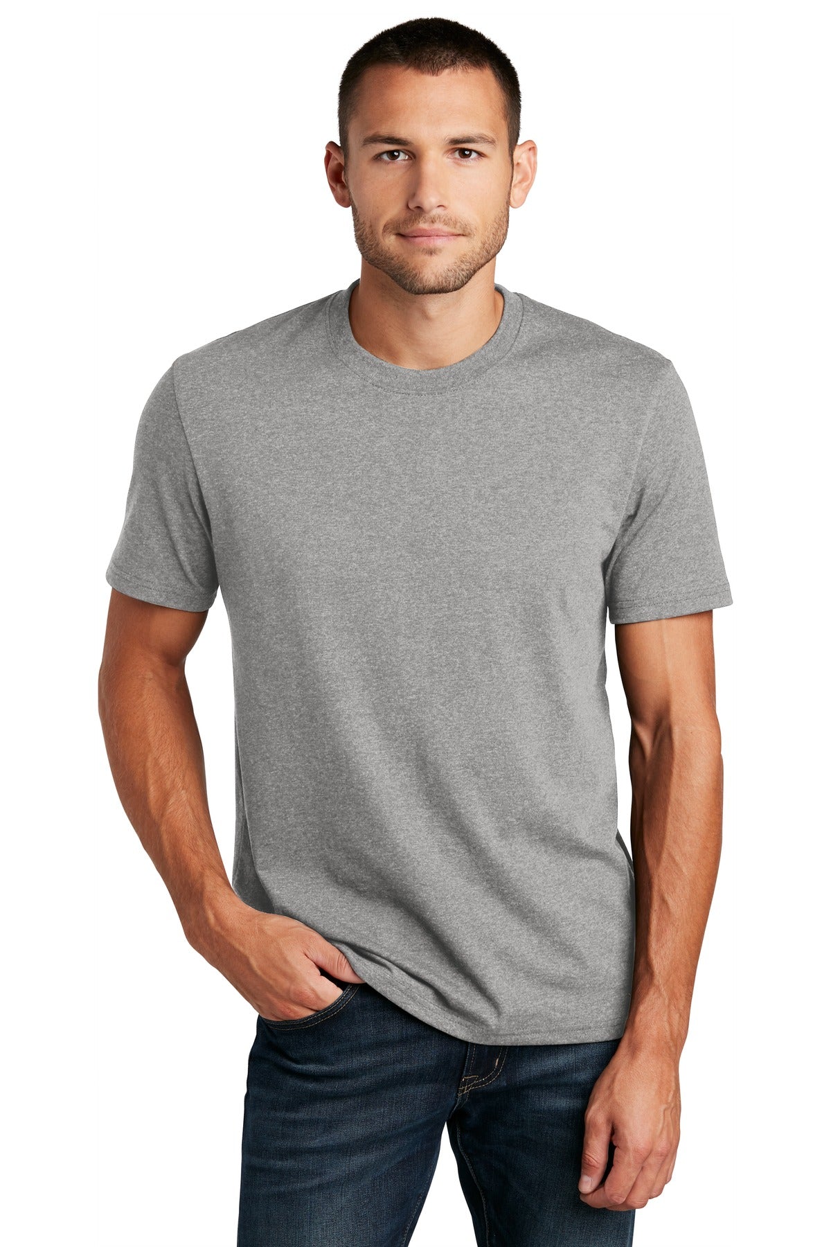 District  Re-Tee  DT8000 - Light Heather Grey