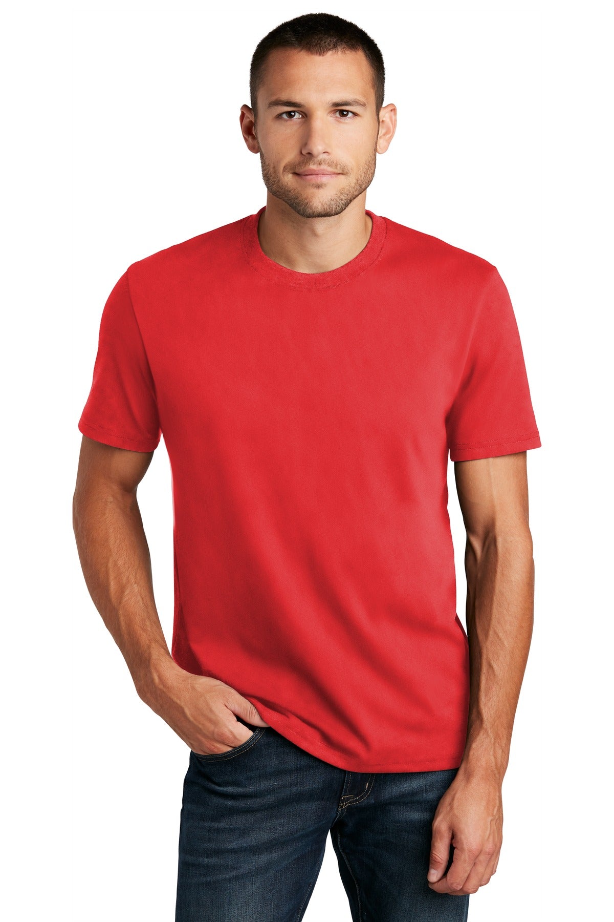 District  Re-Tee  DT8000 - Ruby Red