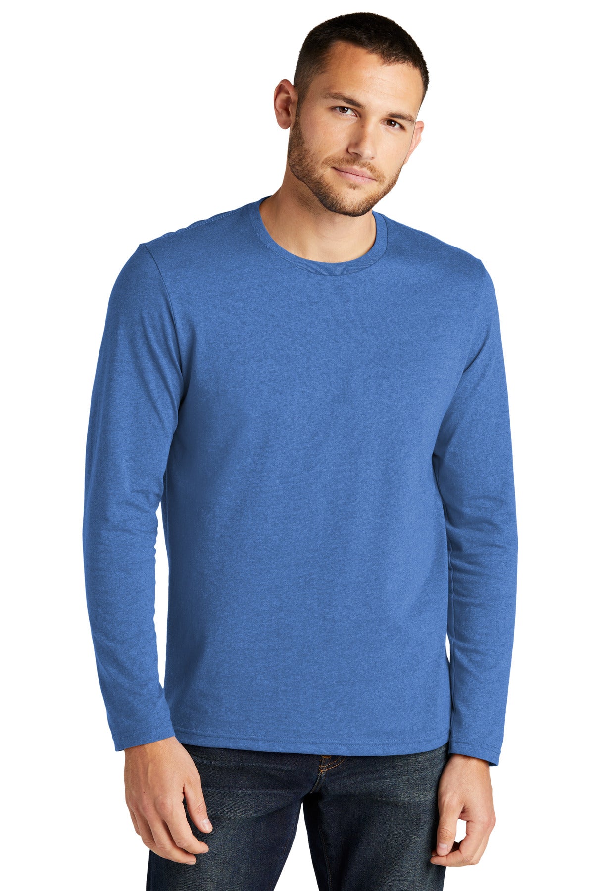 District Re-Tee Long Sleeve DT8003 - Blue Heather