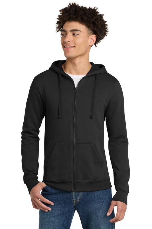 District The Concert Fleece Full-Zip Hoodie. DT800 - Black