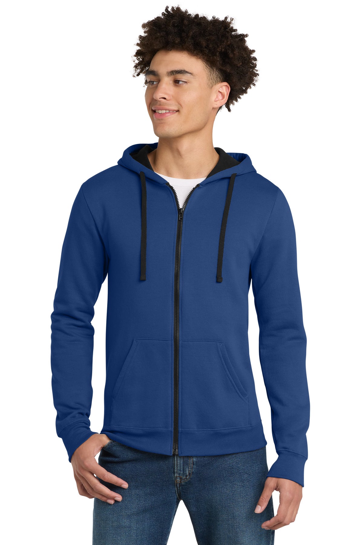 District The Concert Fleece Full-Zip Hoodie. DT800 - Deep Royal