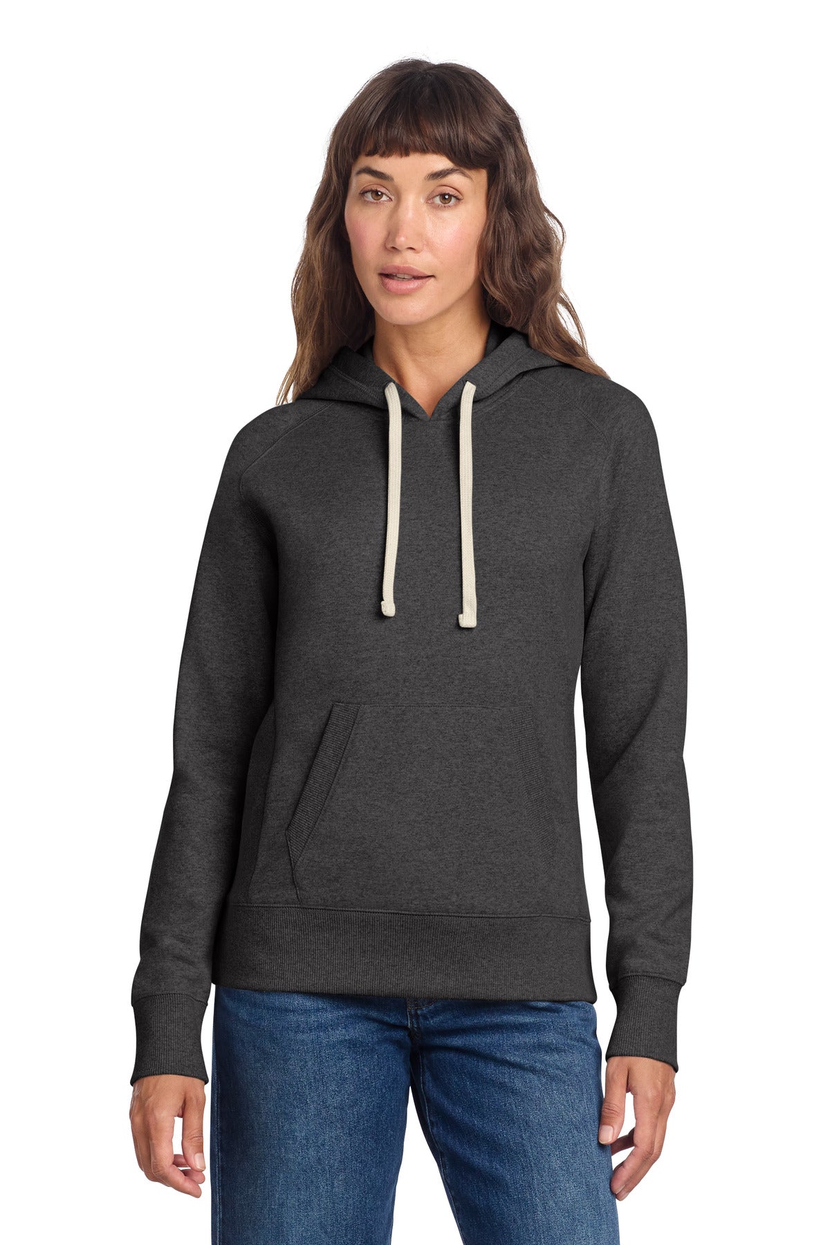 District Women's Re-Fleece Hoodie DT8101 - Charcoal Heather
