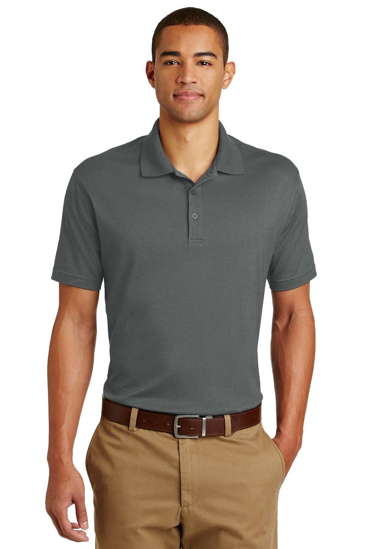 Eddie Bauer Performance Polo. EB102 - Grey Steel
