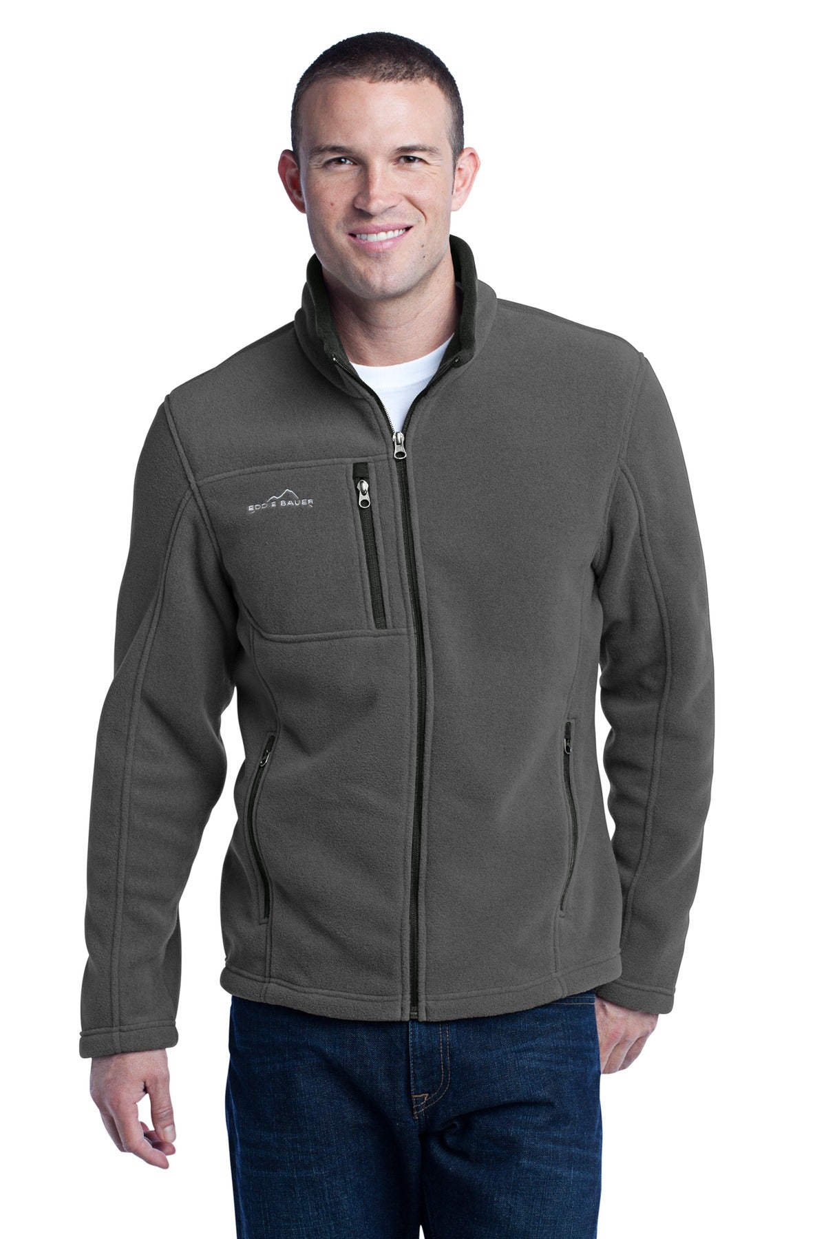 Eddie Bauer - Full-Zip Fleece Jacket. EB200 - Grey Steel