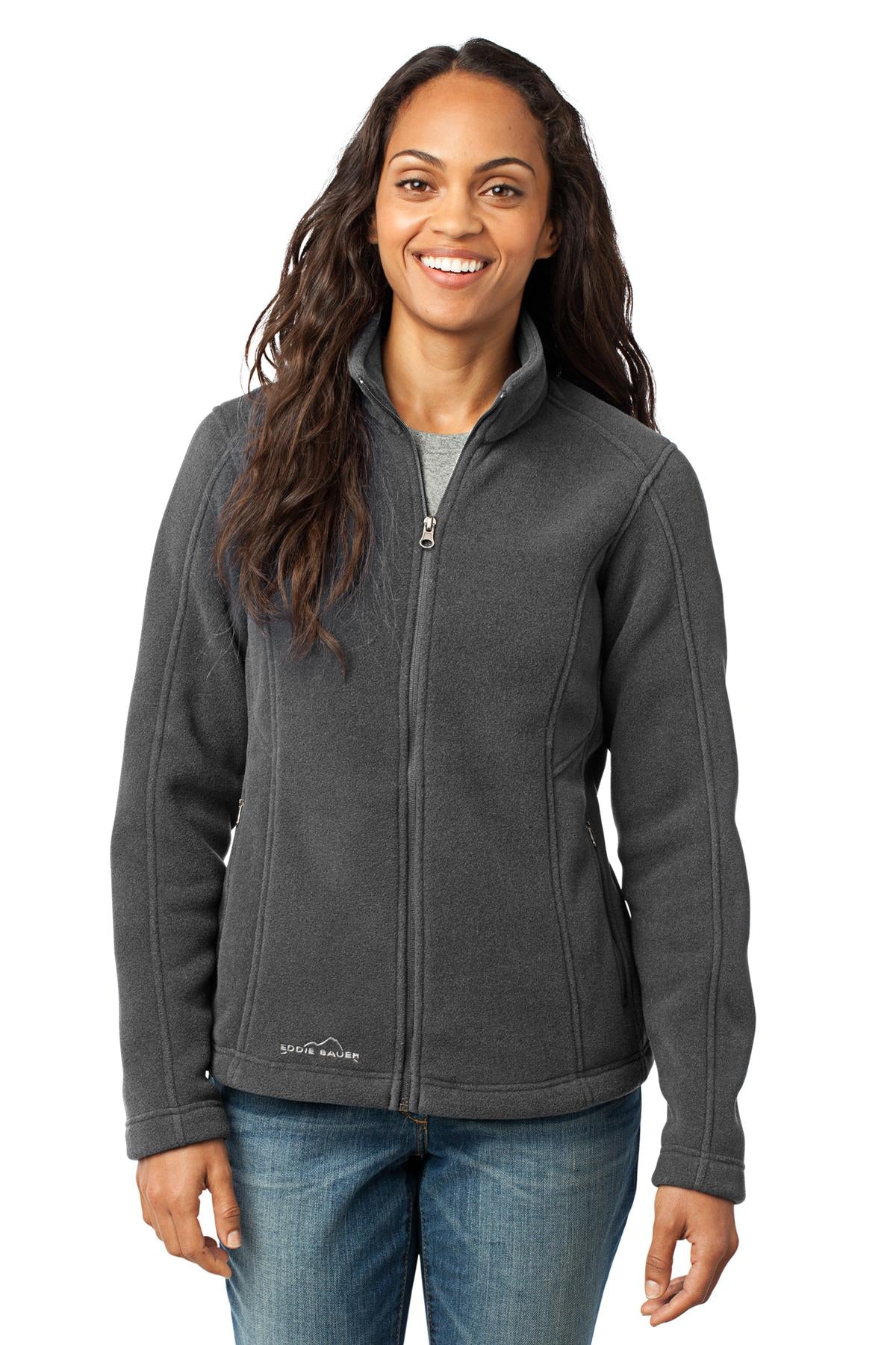 Eddie Bauer - Women's Full-Zip Fleece Jacket. EB201 - Grey Steel