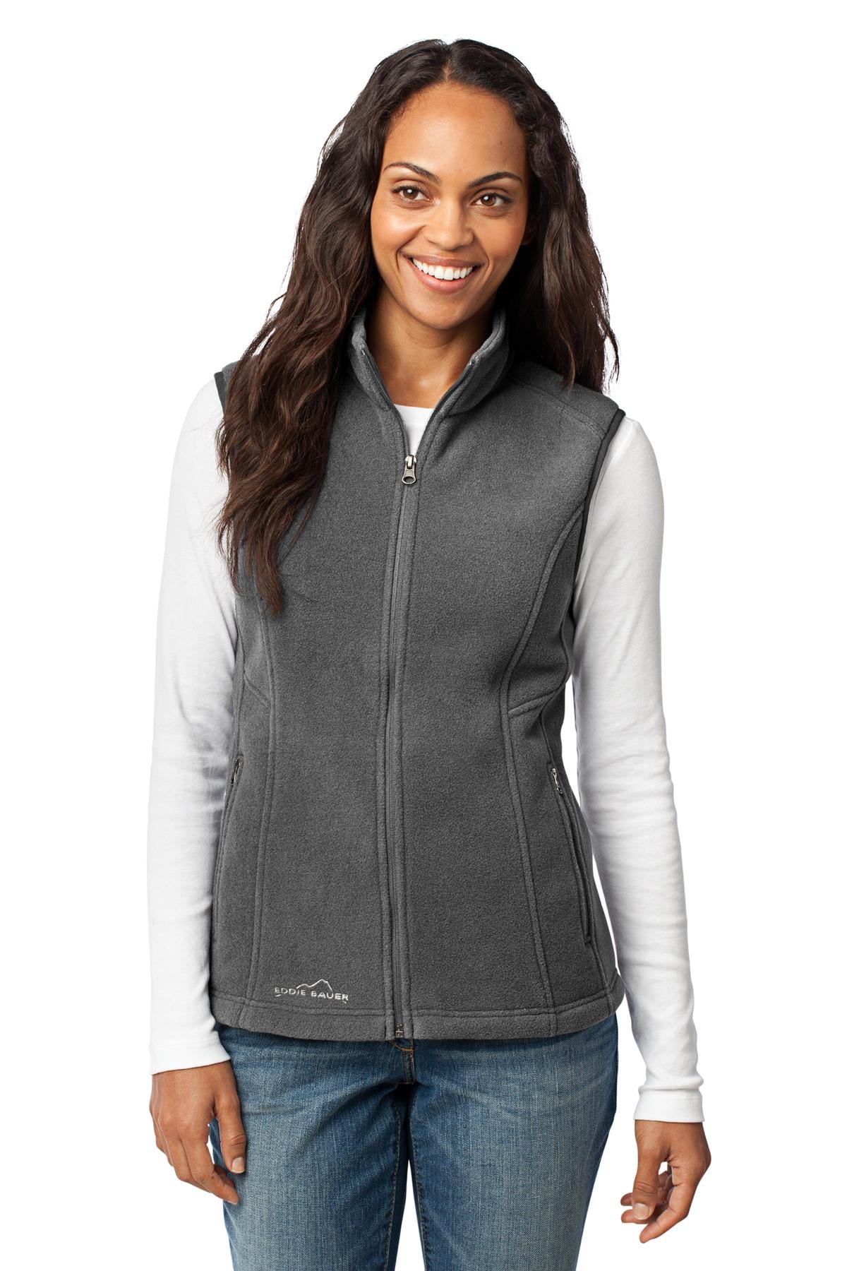 Eddie Bauer - Women's Fleece Vest. EB205 - Grey Steel