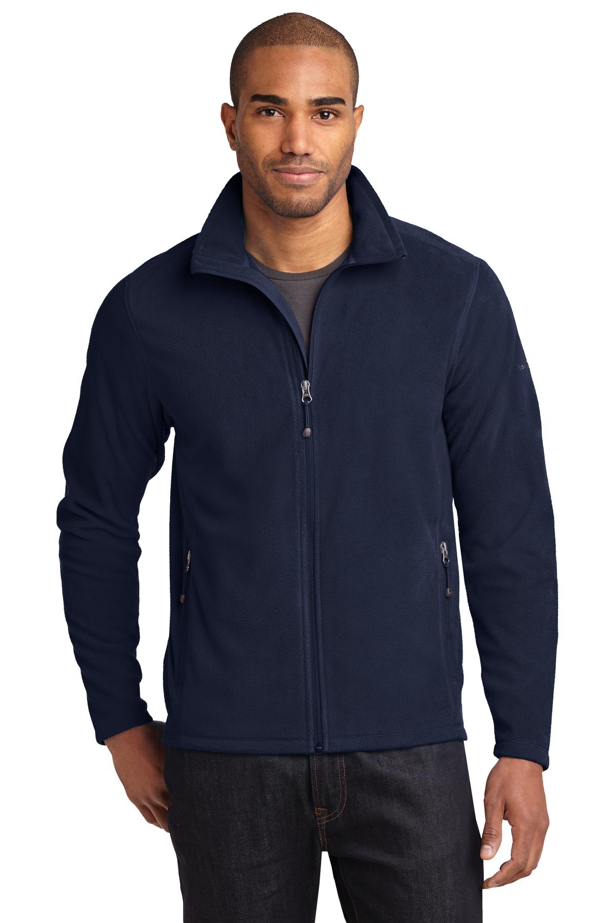 Eddie Bauer Full-Zip Microfleece Jacket. EB224 - Navy