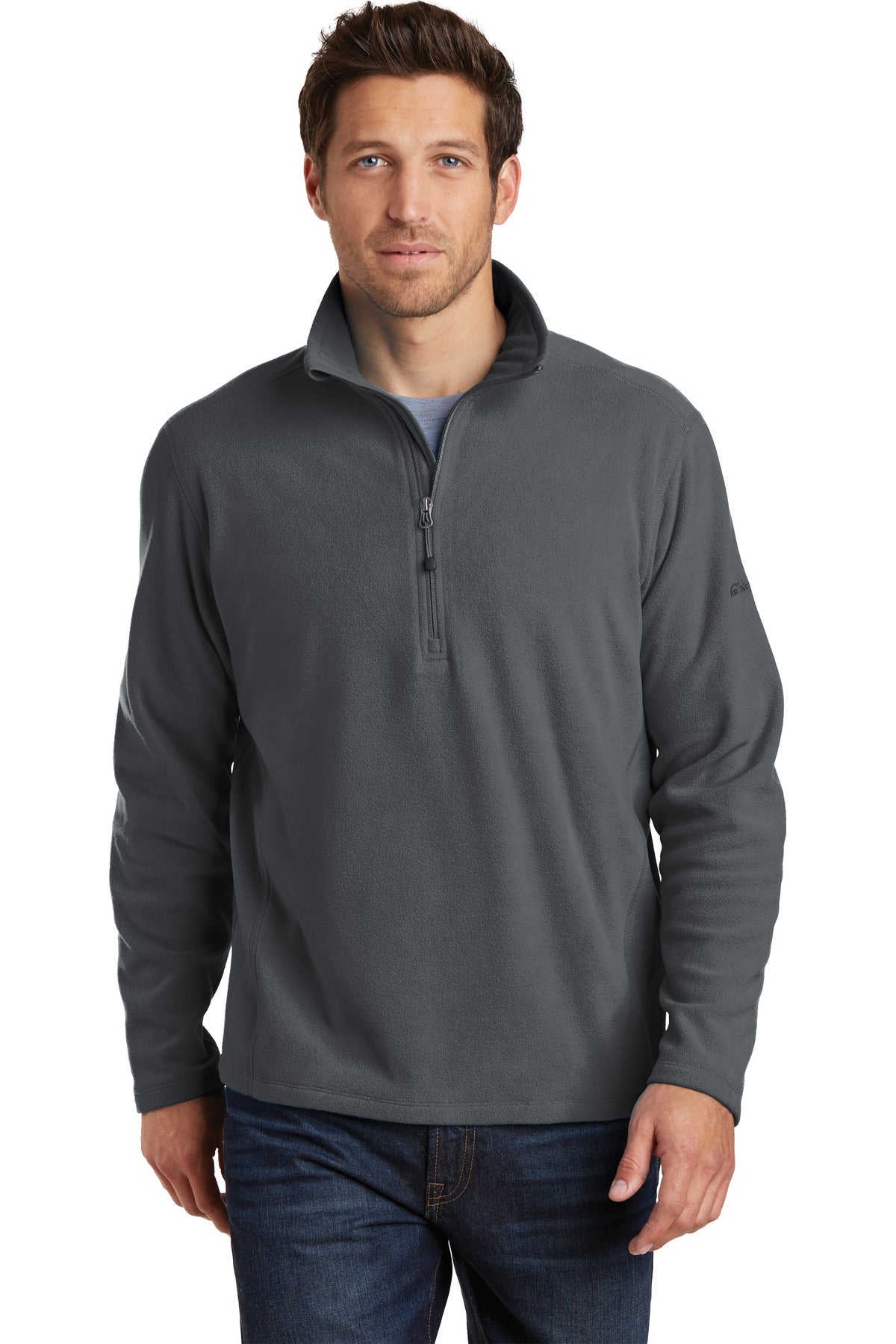 Eddie Bauer1/2-Zip Microfleece Jacket. EB226 - Grey Steel