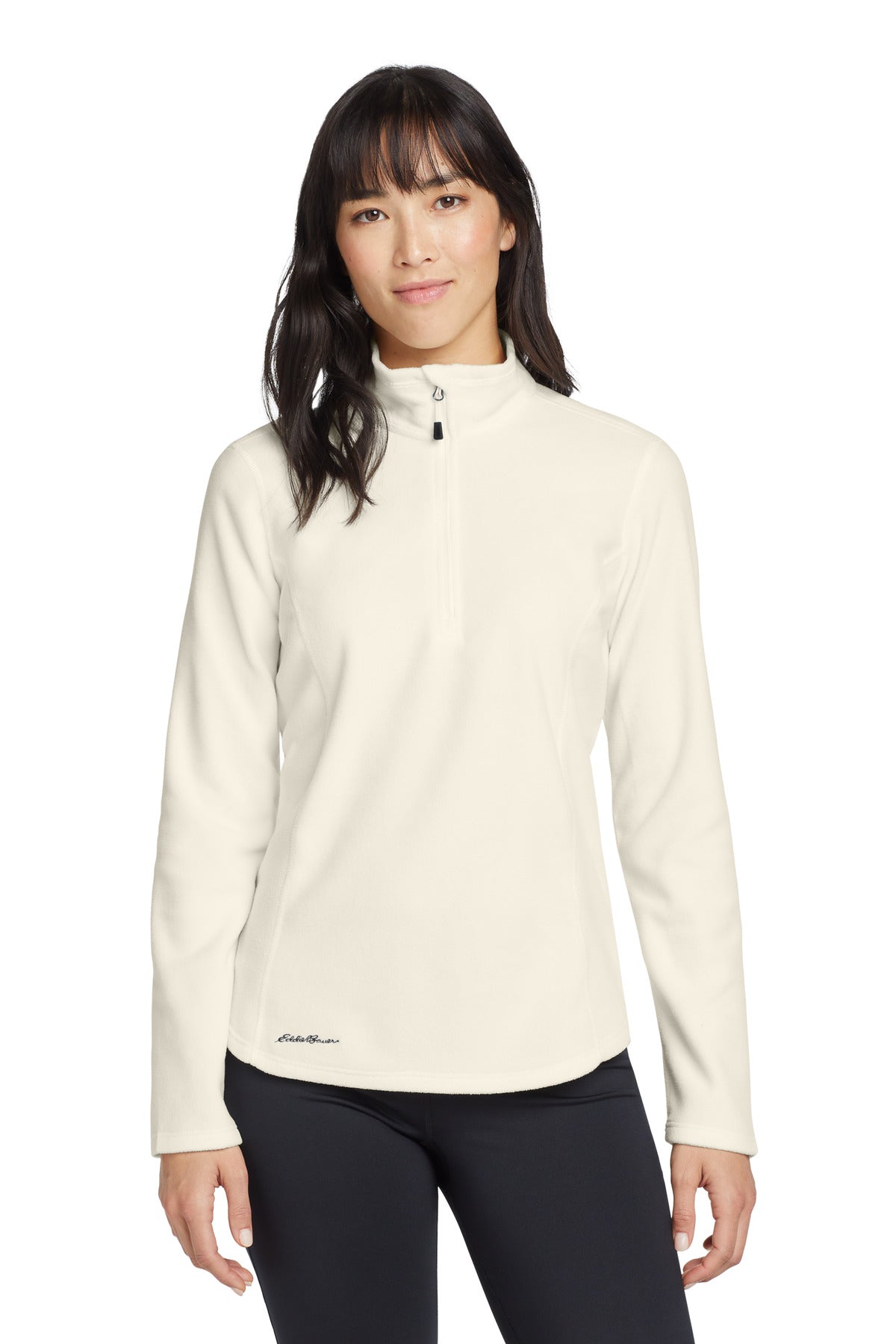 Eddie Bauer Women's 1/2-Zip Microfleece Jacket EB227 - Ivory