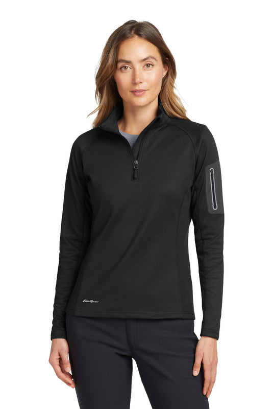 Eddie Bauer Women's 1/2-Zip Performance Fleece. EB235 - Black