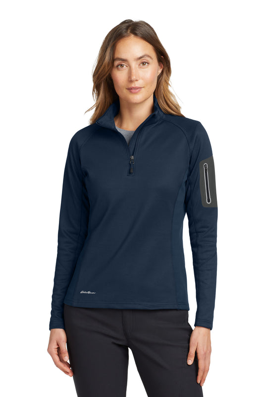Eddie Bauer Women's 1/2-Zip Performance Fleece. EB235 - River Blue Navy