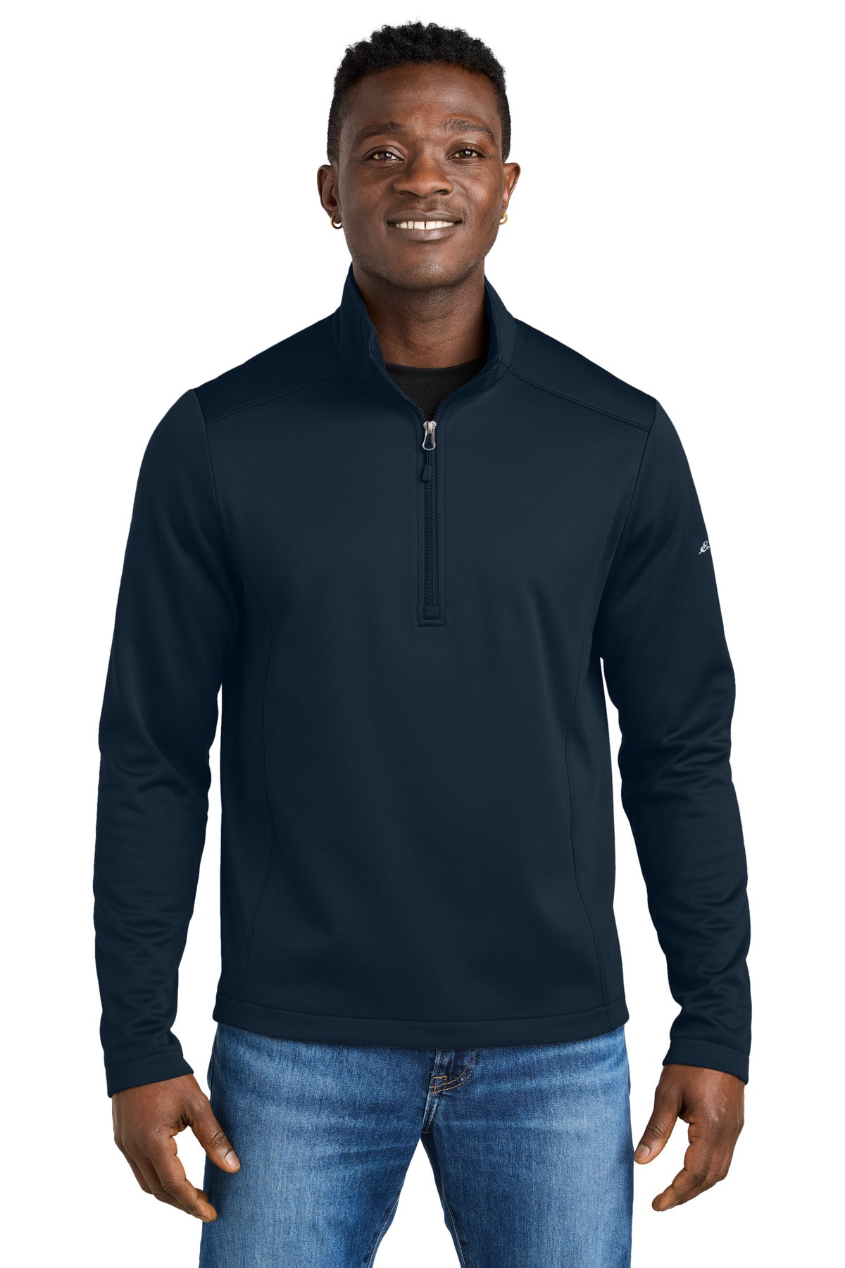 Eddie Bauer Smooth Mid Layer Fleece 1/2-Zip EB2360 - River Blue Navy