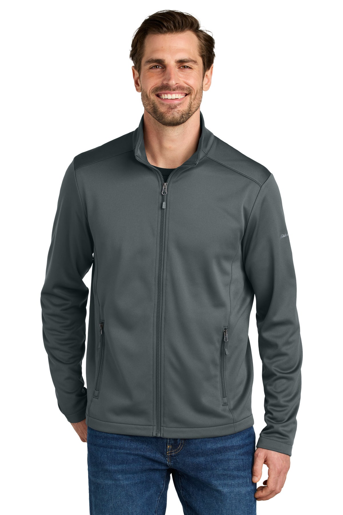 Eddie Bauer Smooth Mid Layer Fleece Full-Zip EB2460 - Iron Gate