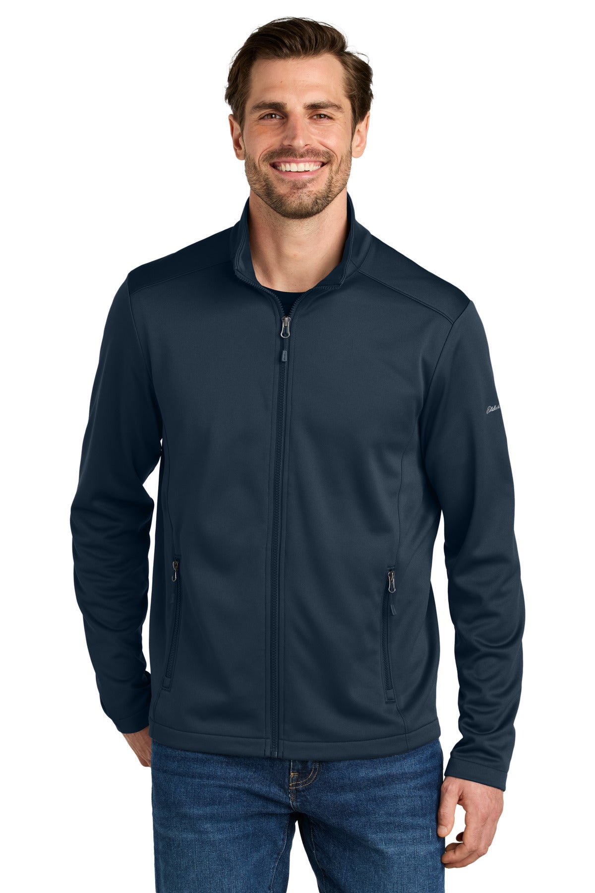 Eddie Bauer Smooth Mid Layer Fleece Full-Zip EB2460 - River Blue Navy