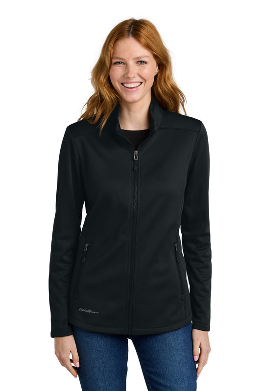Eddie Bauer Women's Smooth Mid Layer Fleece Full-Zip EB2470 - Black