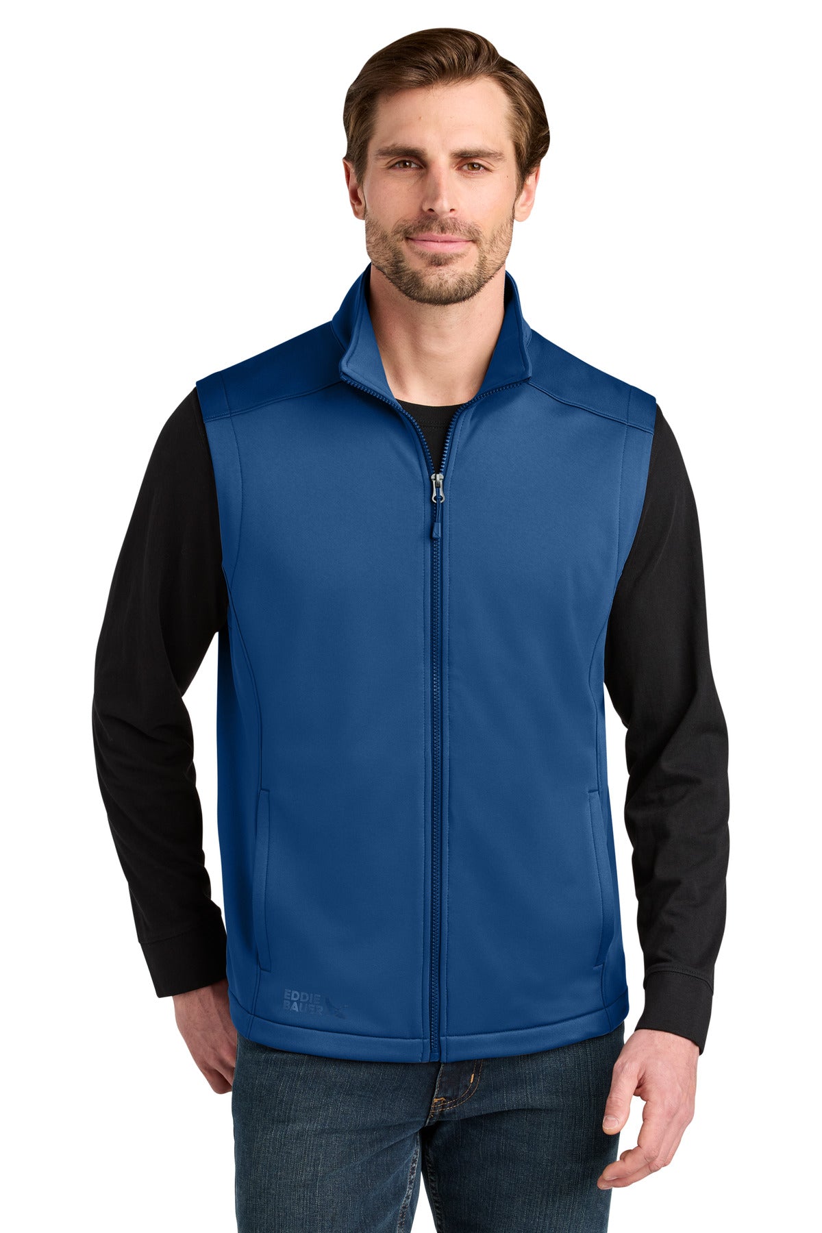 Eddie Bauer Smooth Mid Layer Fleece Vest EB2560 - Cobalt Blue