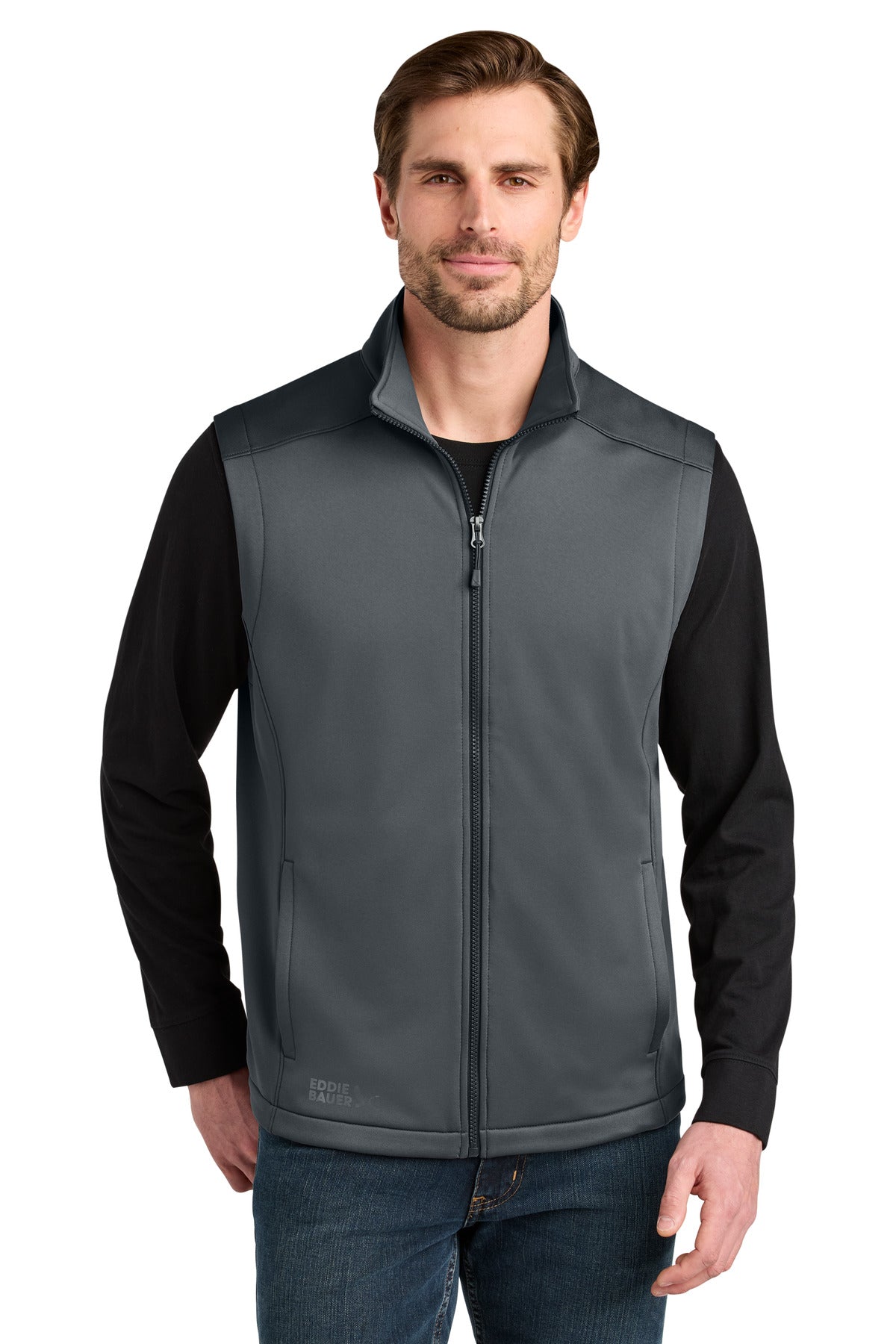 Eddie Bauer Smooth Mid Layer Fleece Vest EB2560 - Iron Gate