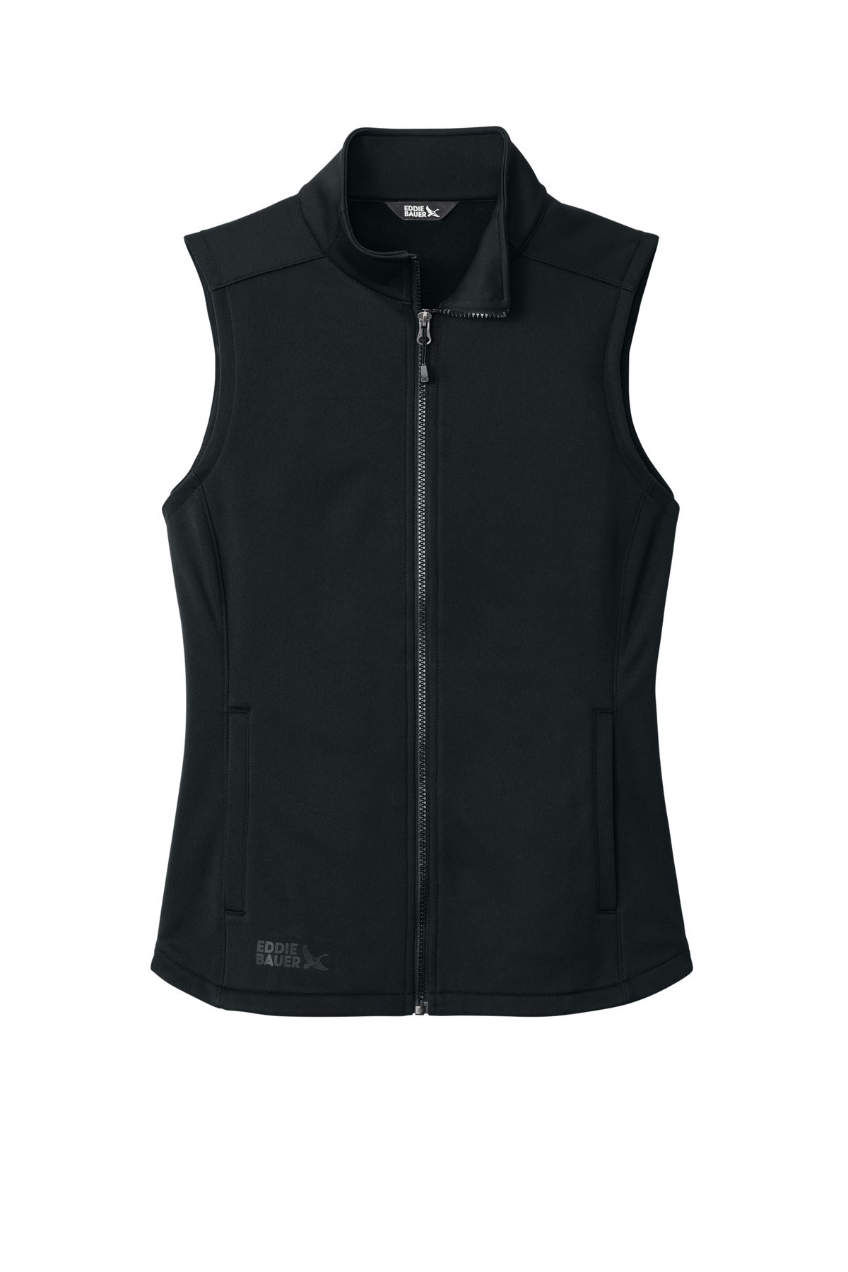 Eddie Bauer Women's Smooth Mid Layer Fleece Vest EB2570 - Black