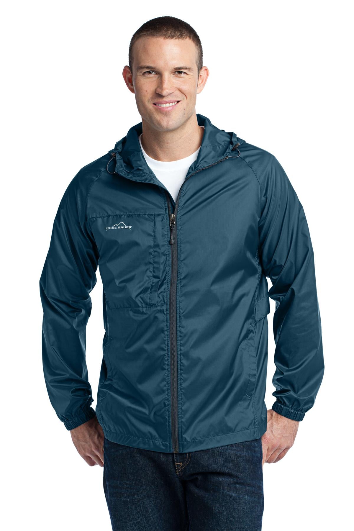 Eddie Bauer - Packable Wind Jacket. EB500 - Adriatic Blue