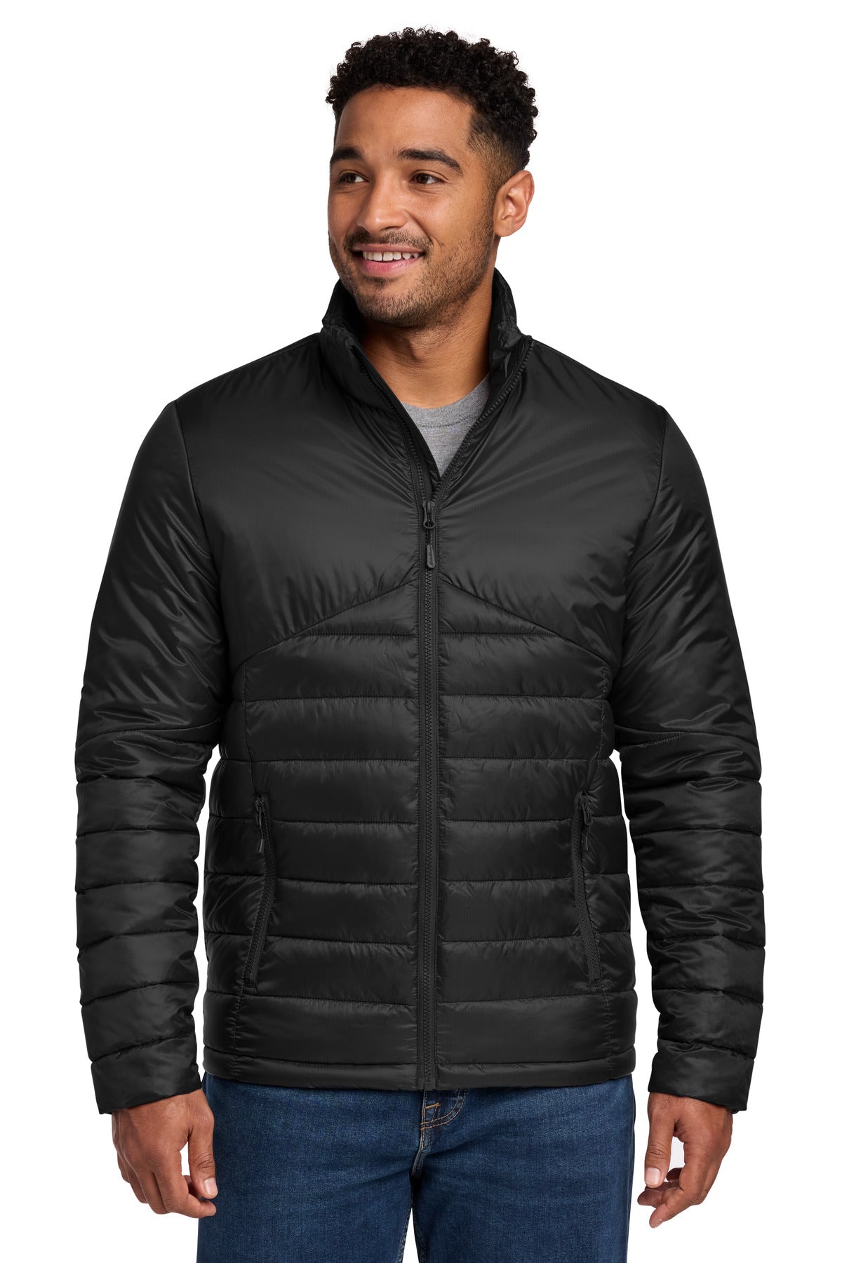 Eddie Bauer Quilted Jacket EB510 - Deep Black