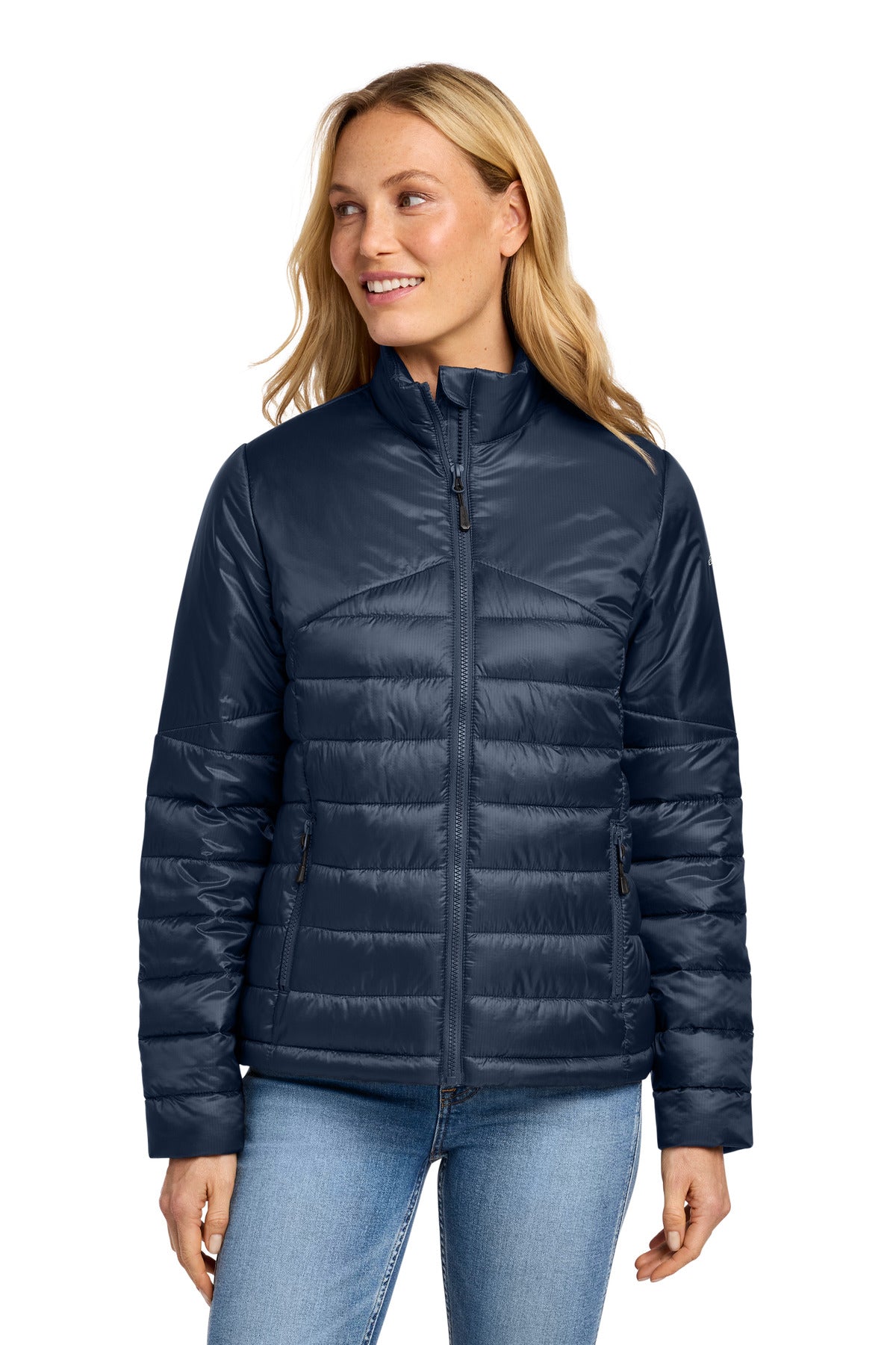 Eddie Bauer Women's Quilted Jacket EB511 - River Blue Navy