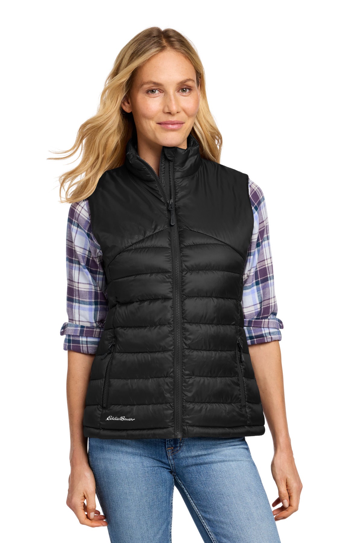 Eddie Bauer Women's Quilted Vest EB513 - Deep Black