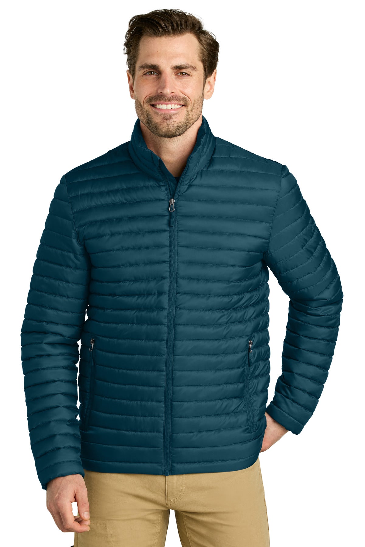 Eddie Bauer Packable Quilted Full-Zip EB514 - Adriatic Blue