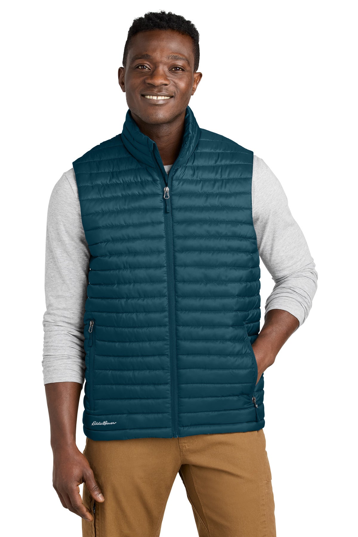 Eddie Bauer Packable Quilted Vest EB516 - Adriatic Blue