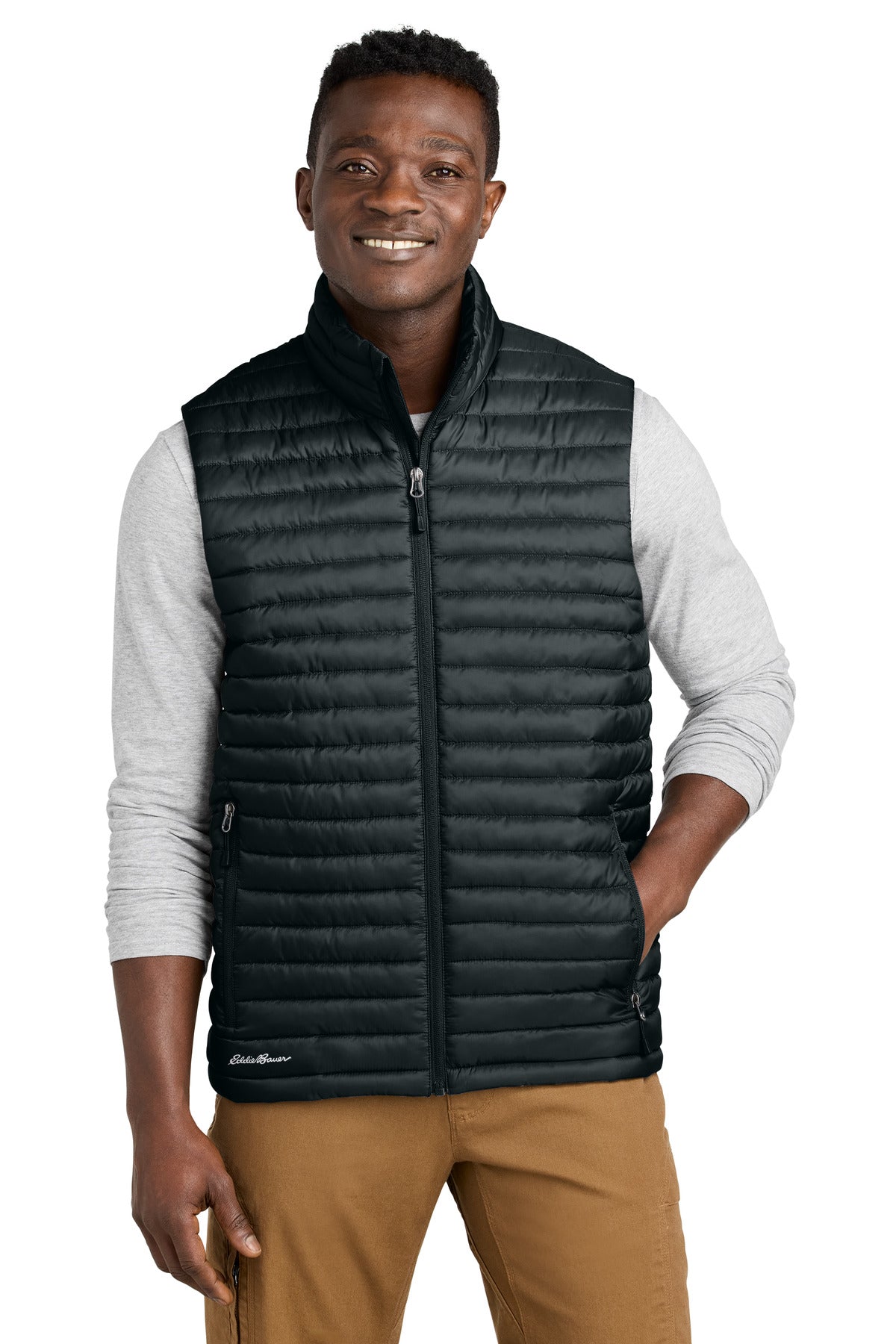 Eddie Bauer Packable Quilted Vest EB516 - Black