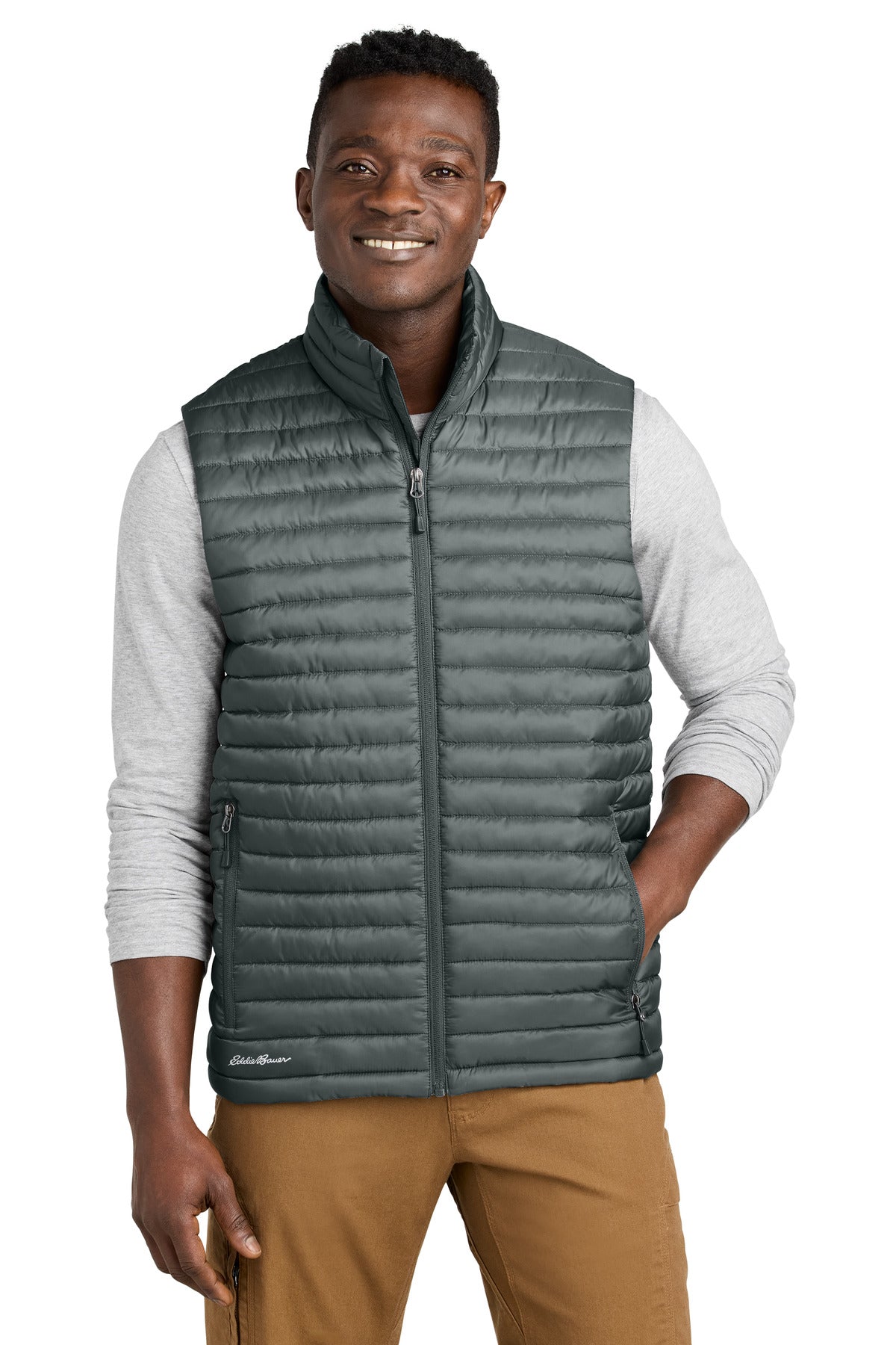Eddie Bauer Packable Quilted Vest EB516 - Metal Grey