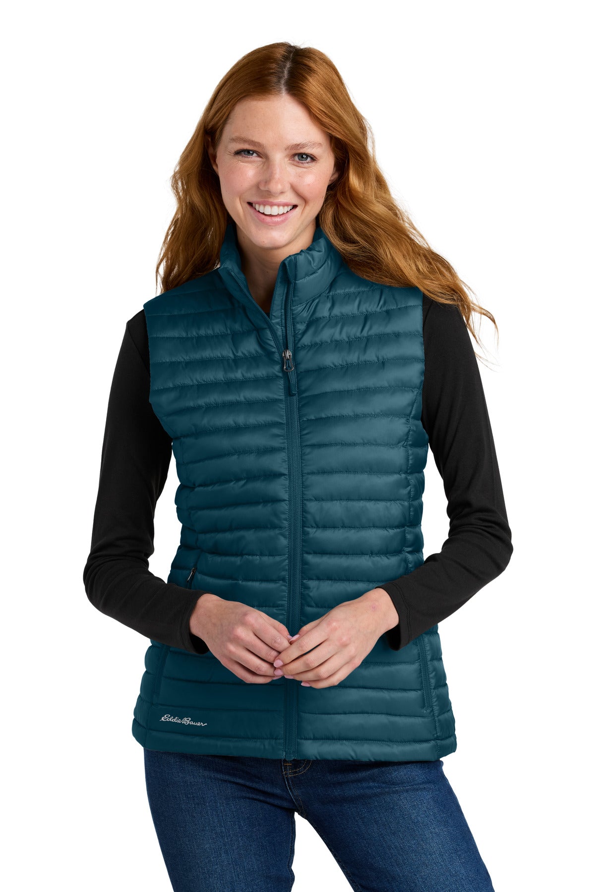 Eddie Bauer Women's Packable Quilted Vest EB517 - Adriatic Blue