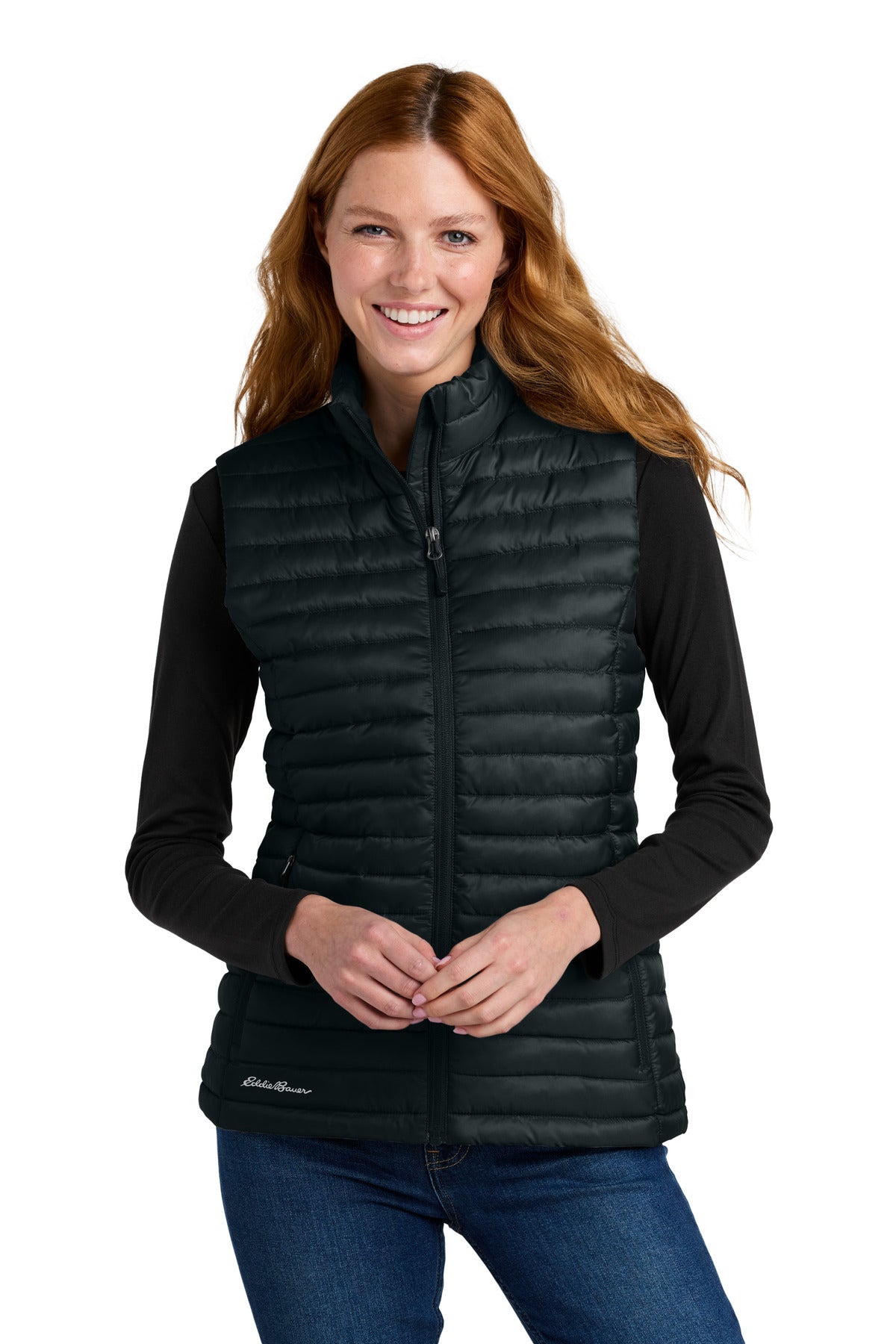 Eddie Bauer Women's Packable Quilted Vest EB517 - Black