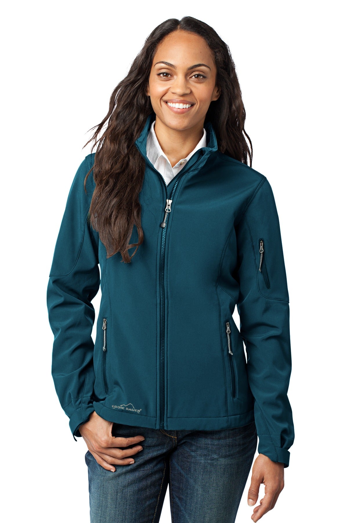 Eddie Bauer Women's Soft Shell Jacket. EB531 - Dark Adriatic