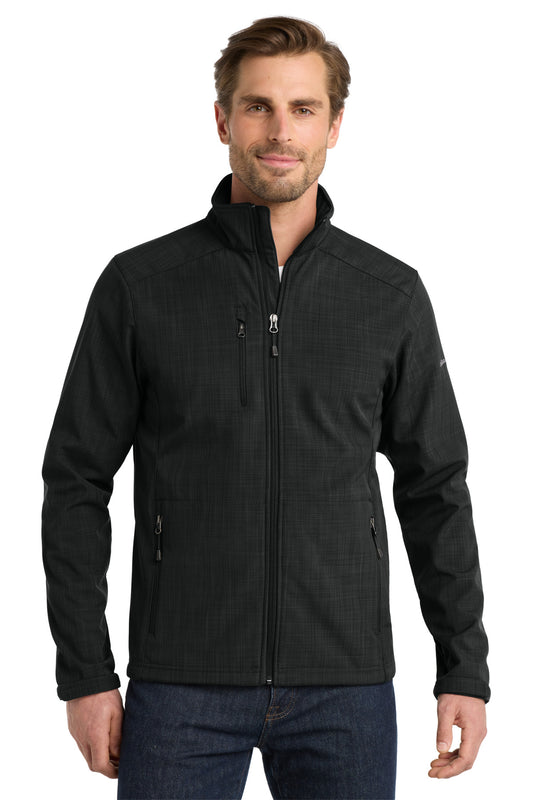 Eddie Bauer Shaded Crosshatch Soft Shell Jacket. EB532 - Black