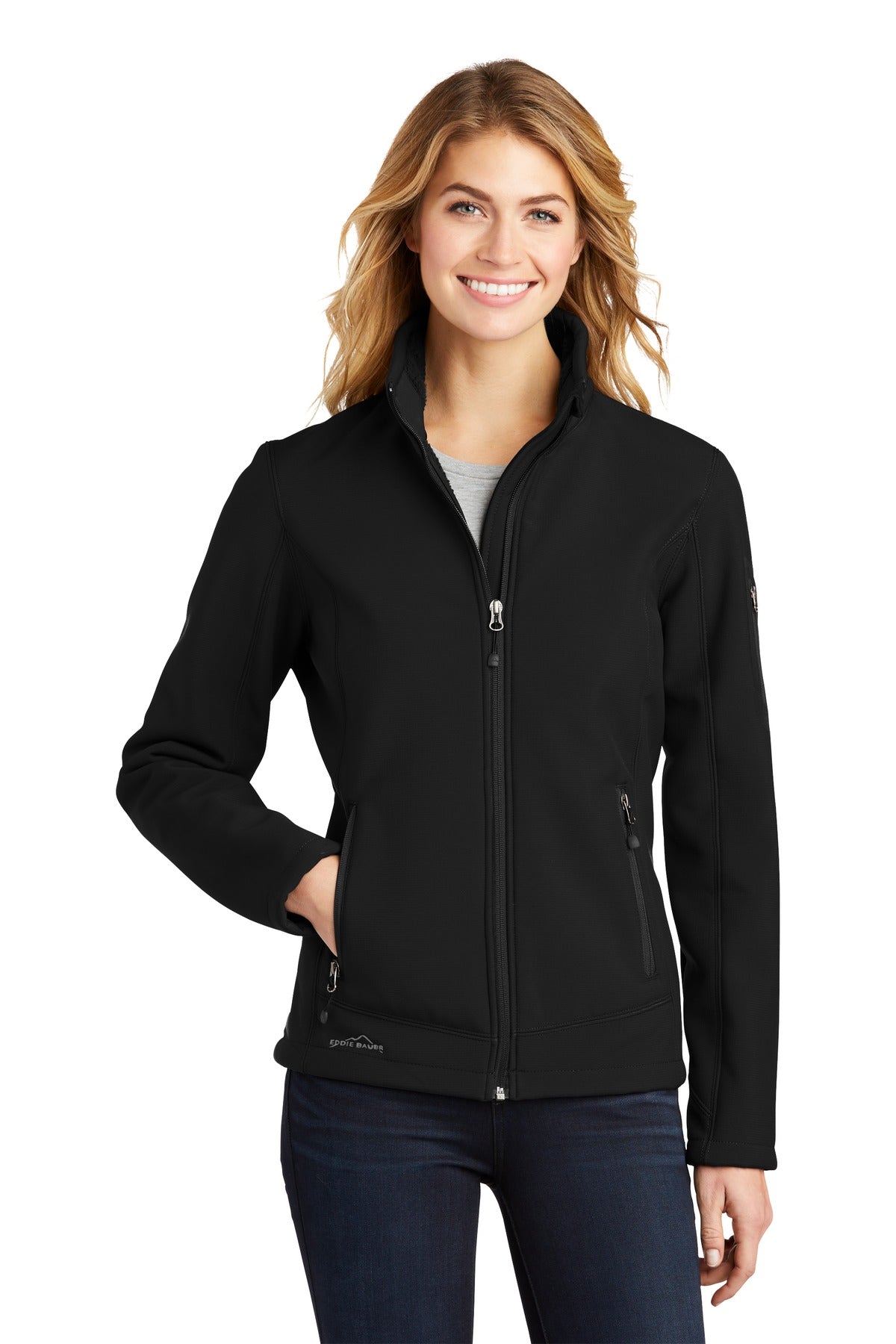 Eddie Bauer Women's Rugged Ripstop Soft Shell Jacket. EB535 - Black
