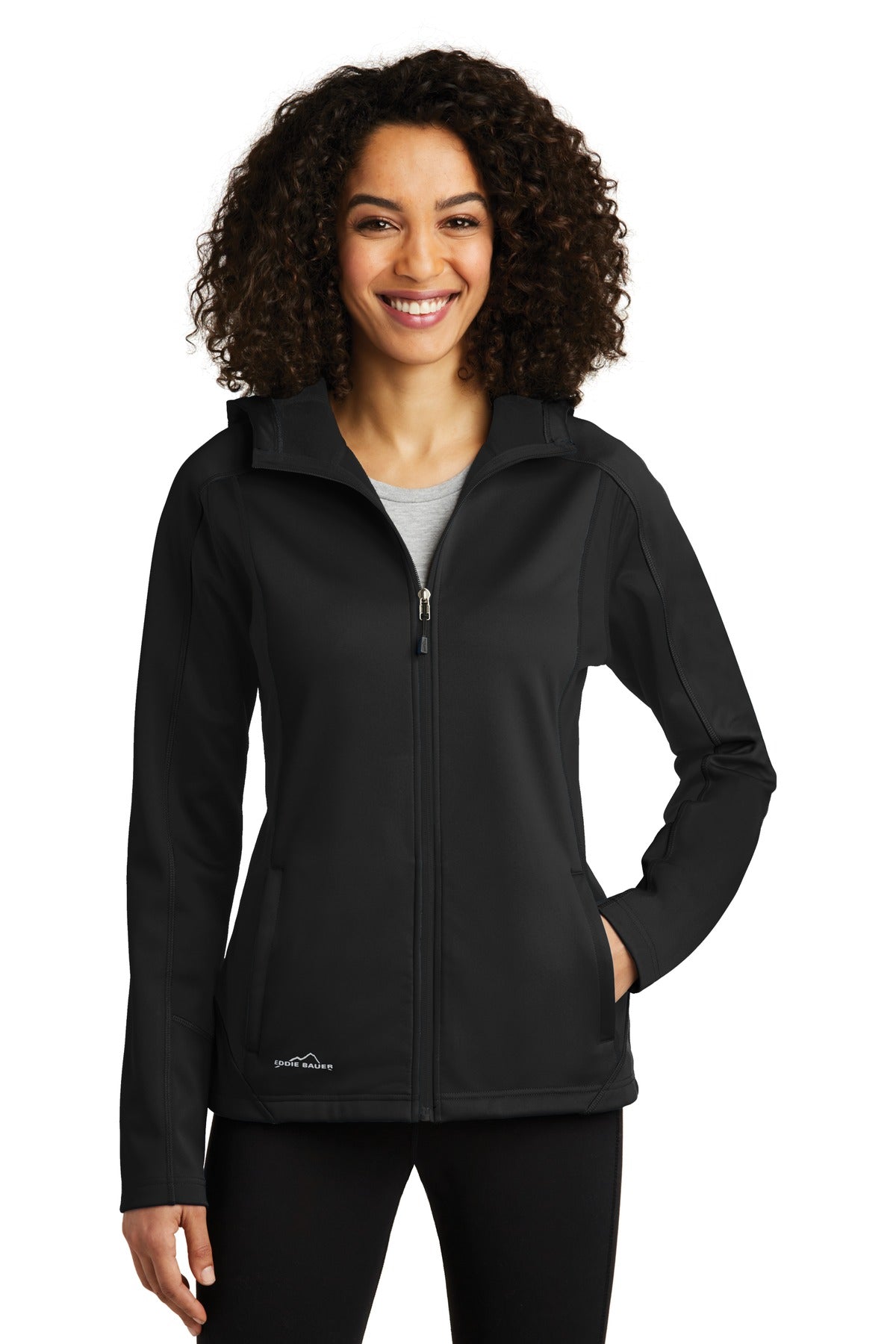 Eddie Bauer Women's Trail Soft Shell Jacket. EB543 - Black/ Black