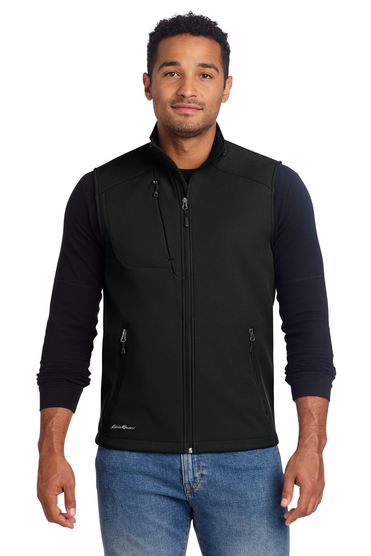 Eddie Bauer Stretch Soft Shell Vest EB546 - Deep Black