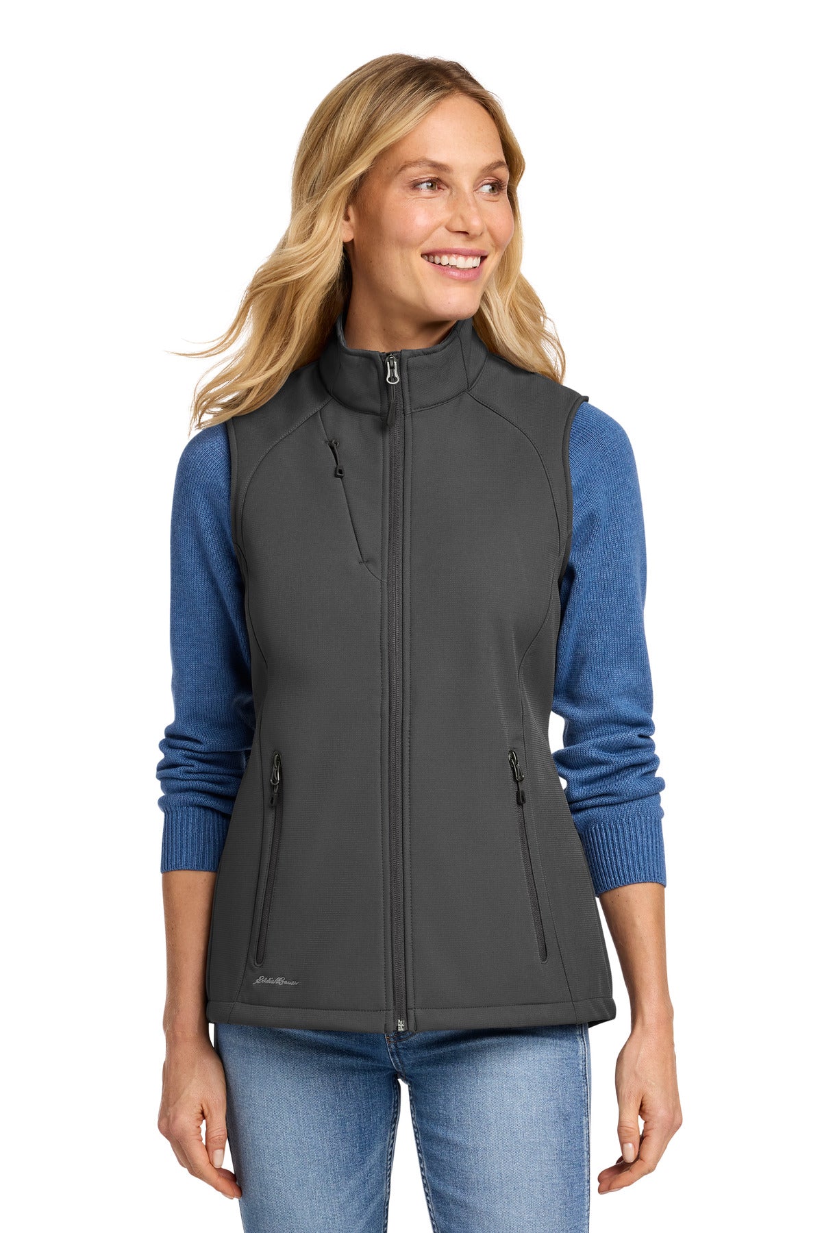 Eddie Bauer Women's Stretch Soft Shell Vest EB547 - Iron Gate