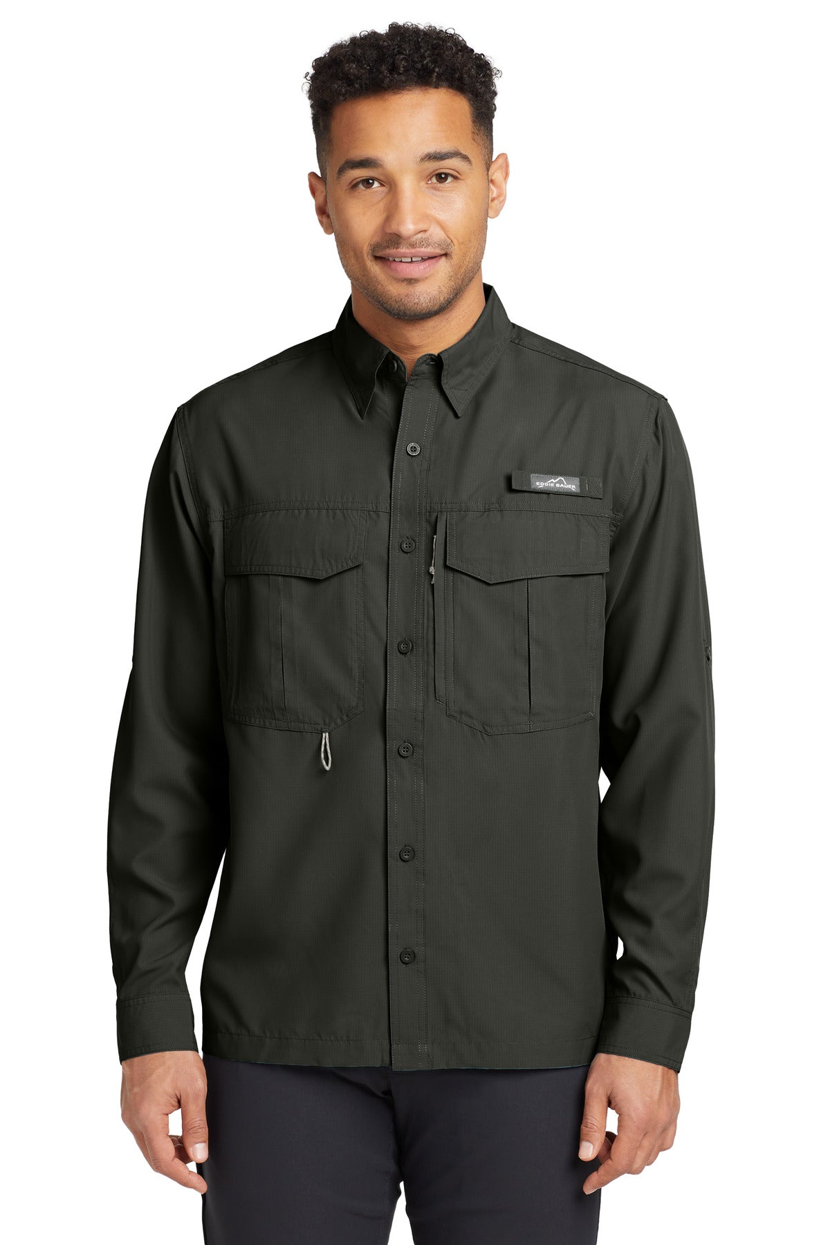Eddie Bauer - Long Sleeve Performance Fishing Shirt. EB600 - Boulder