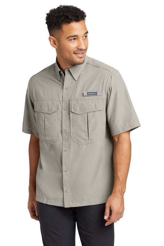 Eddie Bauer Short Sleeve Performance Fishing Shirt EB602 - Driftwood