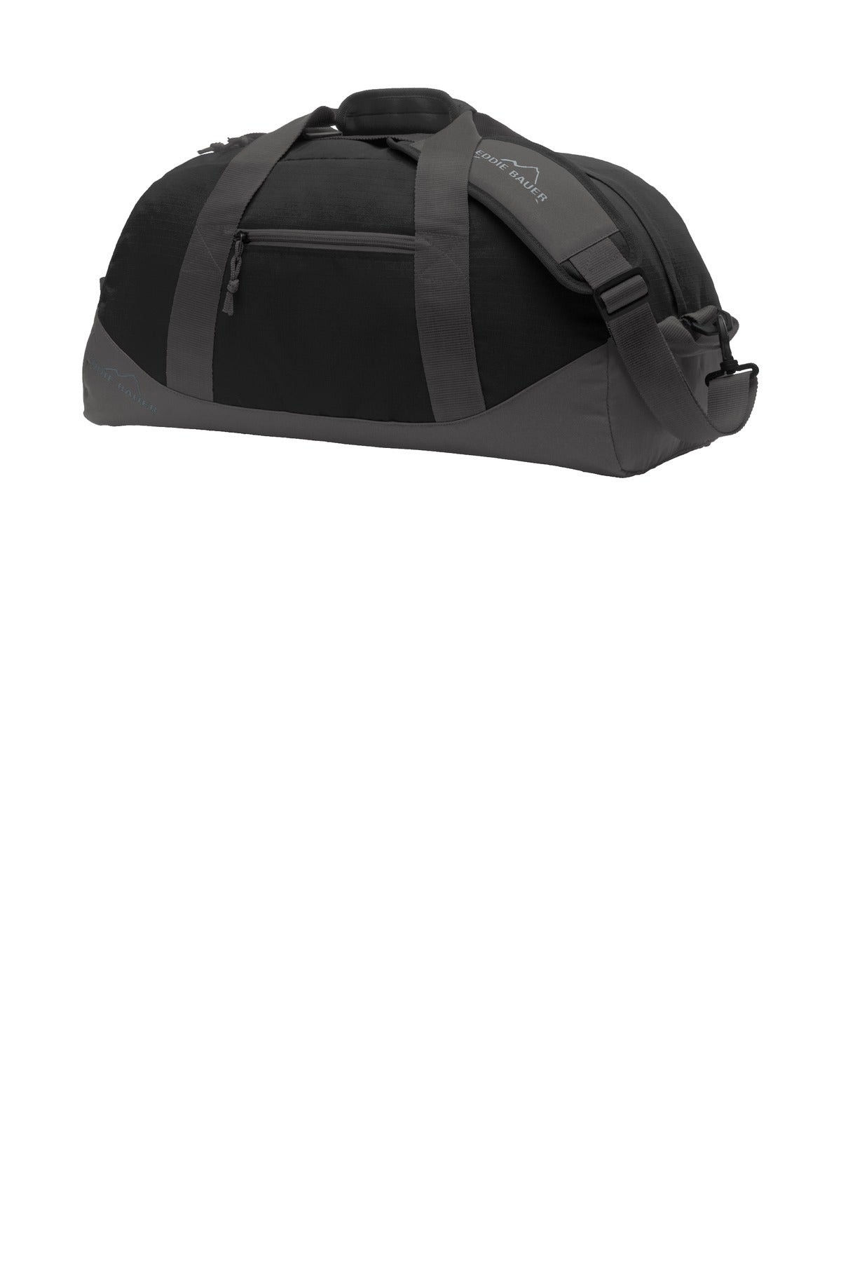 Eddie Bauer Medium Ripstop Duffel. EB900 - Black/ Grey Steel