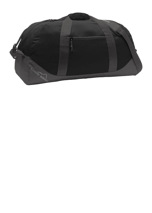 Eddie Bauer Large Ripstop Duffel. EB901 - Black/ Grey Steel