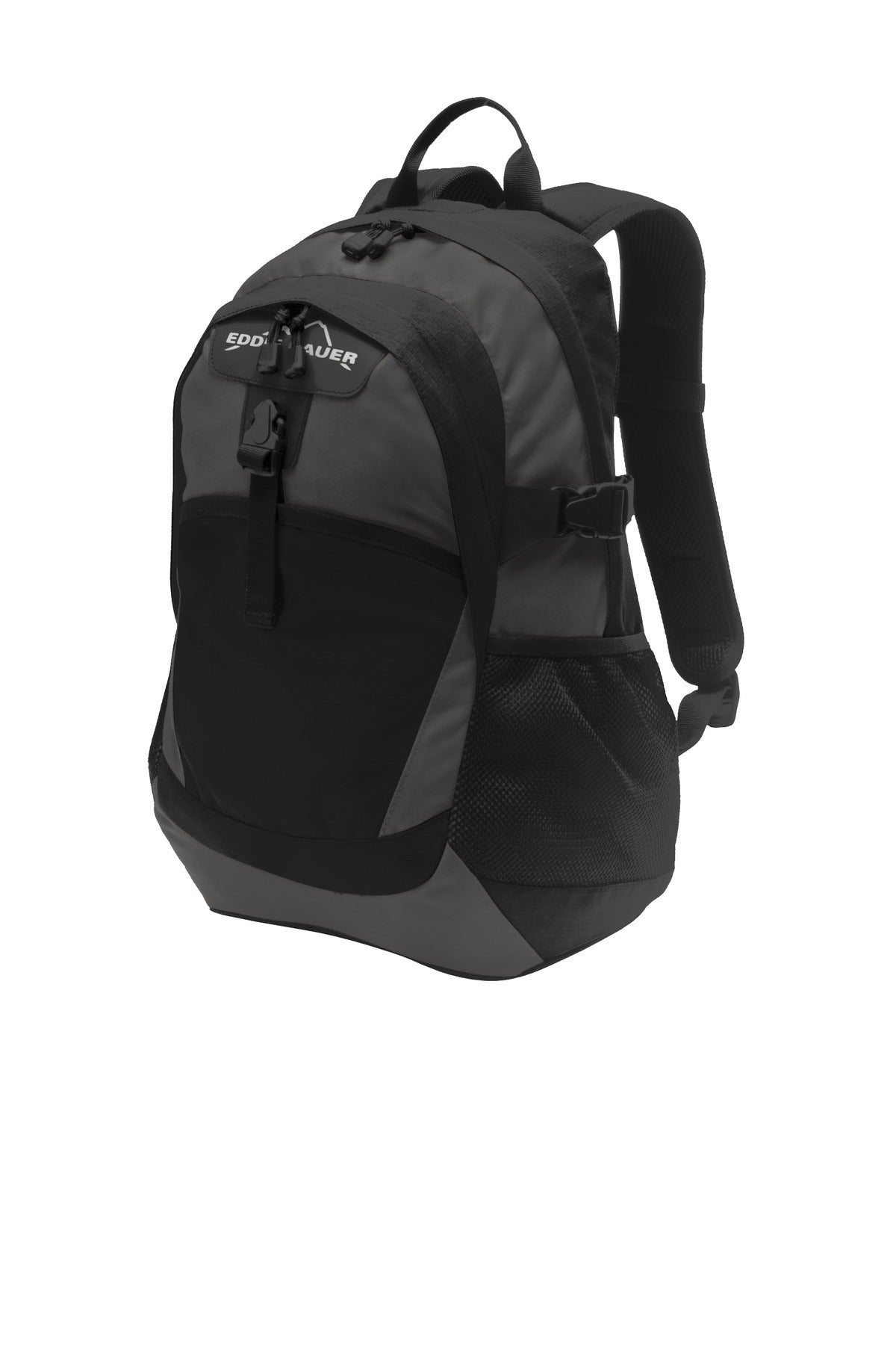Eddie Bauer Ripstop Backpack. EB910 - Black/ Grey Steel