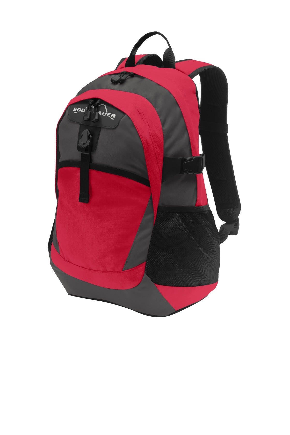 Eddie Bauer Ripstop Backpack. EB910 - Radish/ Grey Steel