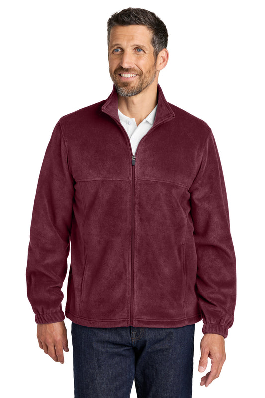 Port Authority Plush Fleece Full-Zip Jacket F190 - Club Burgundy