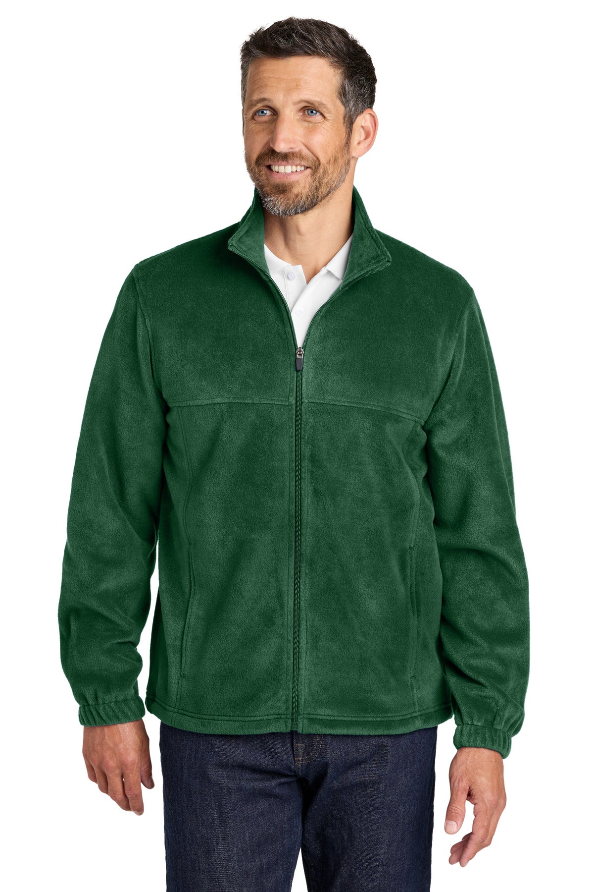 Port Authority Plush Fleece Full-Zip Jacket F190 - Dark Green