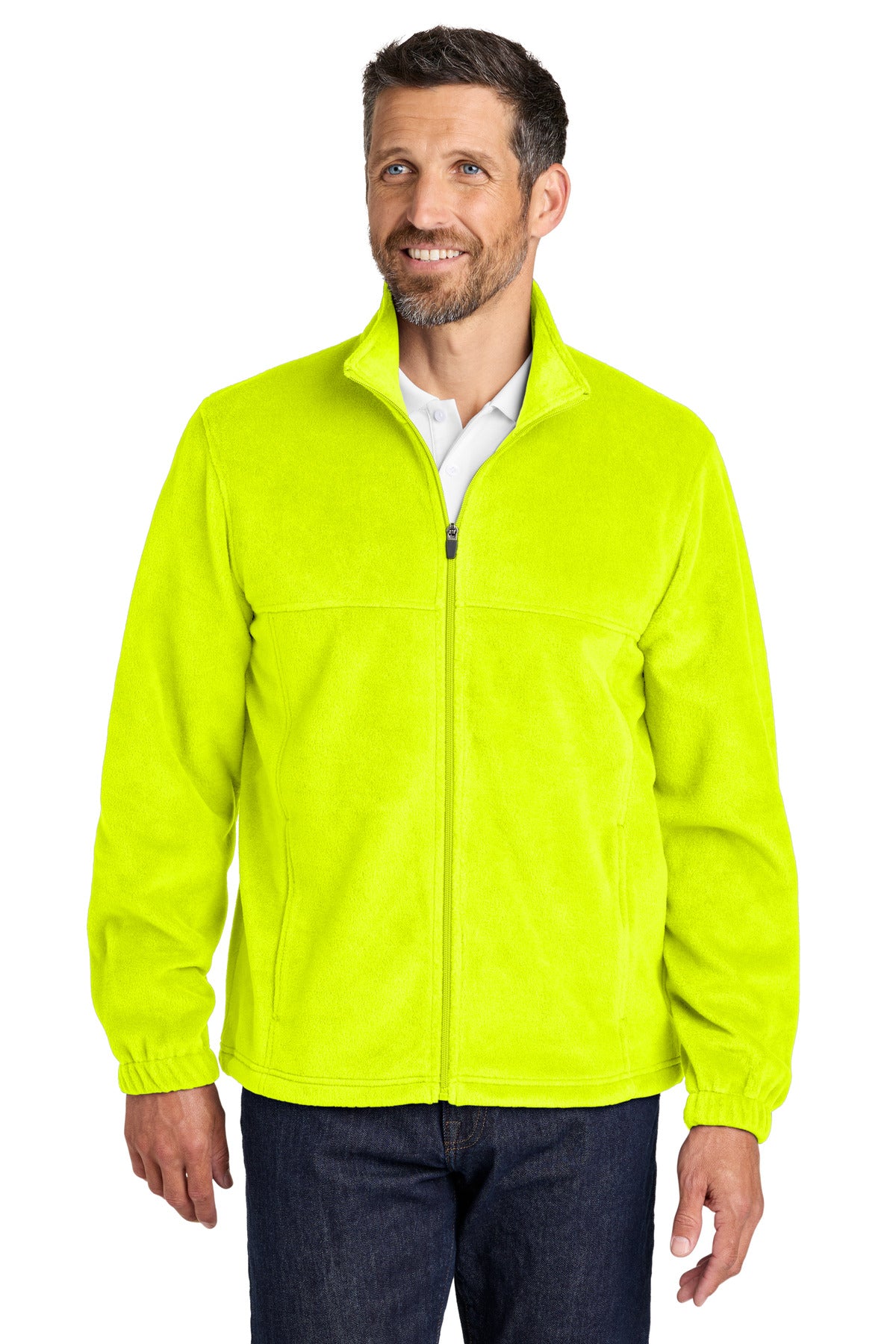 Port Authority Plush Fleece Full-Zip Jacket F190 - S. Yellow